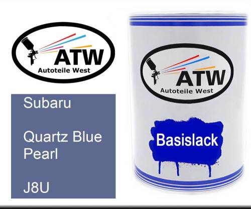 Subaru, Quartz Blue Pearl, J8U: 500ml Lackdose, von ATW Autoteile West.